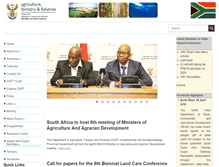 Tablet Screenshot of daff.gov.za